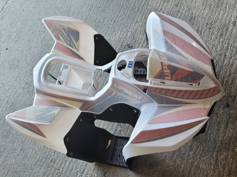 Fqb29 Fairing Red / White Lights , Footwells 110Cc Off Road Quad Bike Atv 1