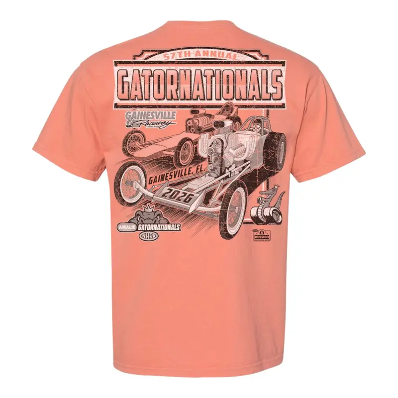 Gainesville Raceway 2026 Nhra Gatornationals Retro Car T-Shirt 1