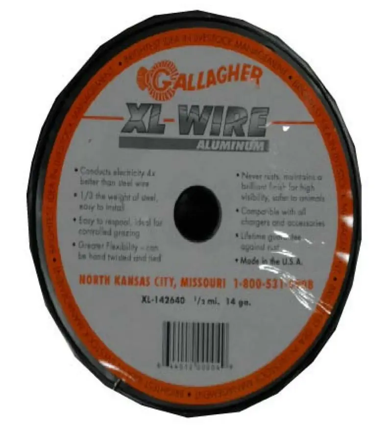 Gallagher Axl142640 Xl Aluminum Electric Fence/Utility Wire, 14-Gauge, 2640' 1