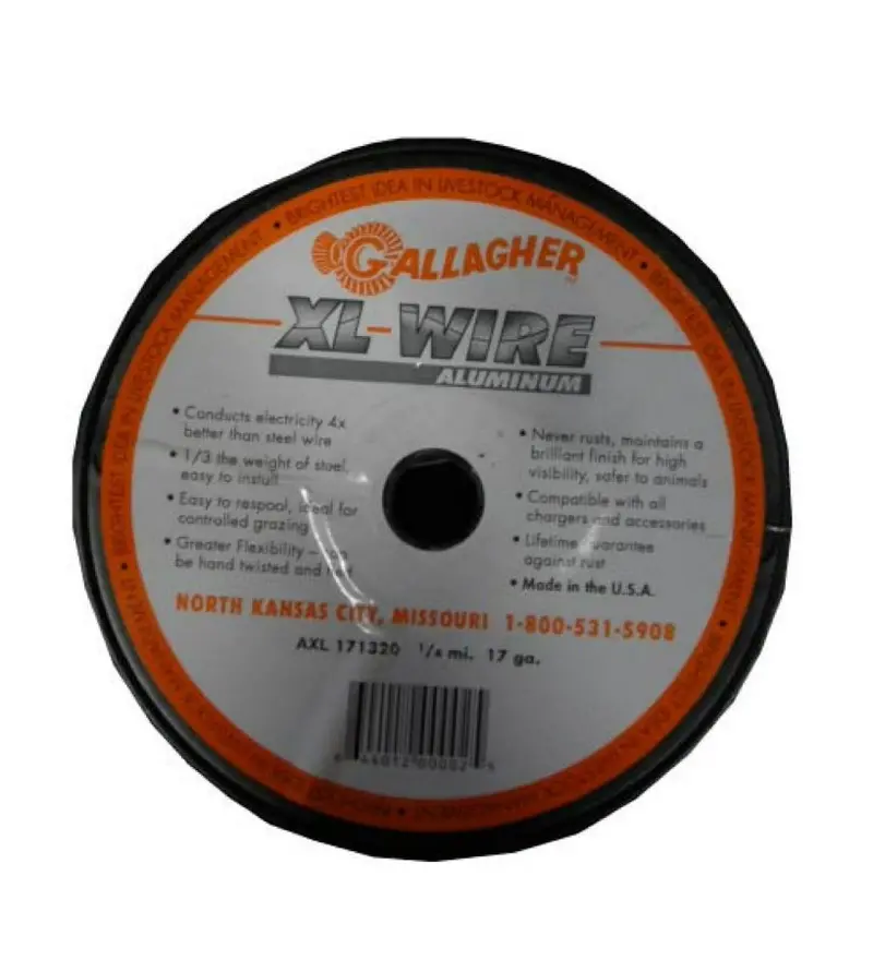 Gallagher Axl171320 Aluminum Xl Wire Fence, 1320', 17 Gauge 1