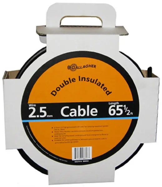 Gallagher G627014 Heavy-Duty Double Insulated Underground Cable, 12.5 Gauge, 65' 1