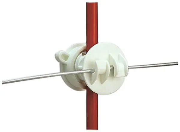 Gallagher G65514 Screw-On Rod Insulator, White, 25-Pack 1