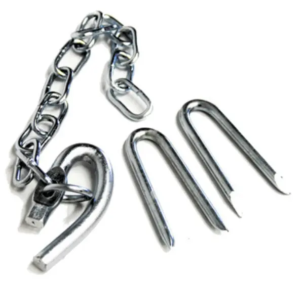 Gallaher F0202u Standard Gate Latch With 14" Chain & 2 Staples 1