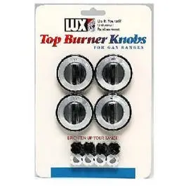 Gas Range Top Burner Knobs, Black, 4-Pk. 1