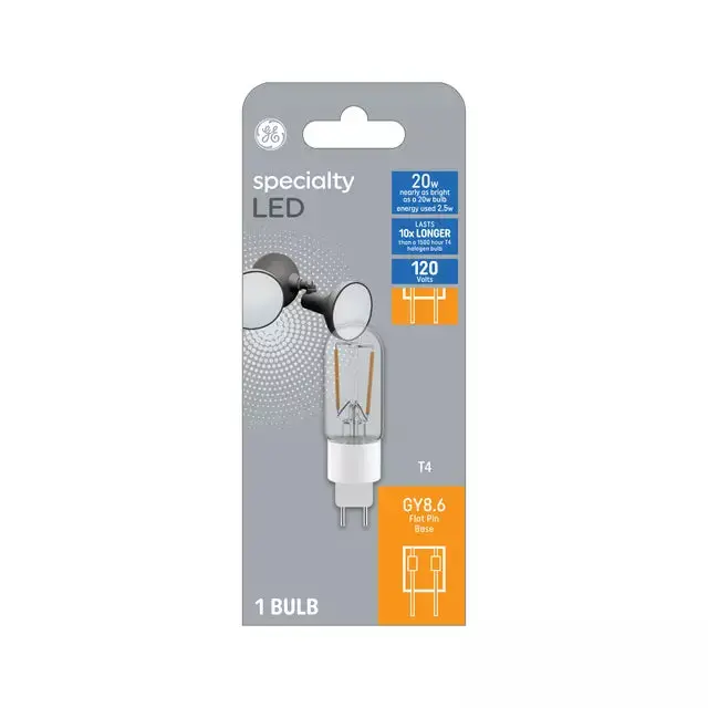Ge Specialty Led 20 Watt Replacement Soft White T4 Specialty Bulb 1