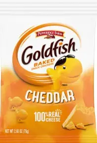 Goldfish Cheddar Crackers 2.65Oz Bag 8-Pack 1