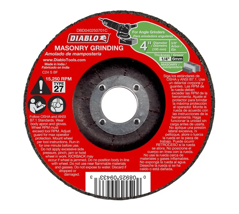 Grinding Disc Masonry Dc 4 In 1