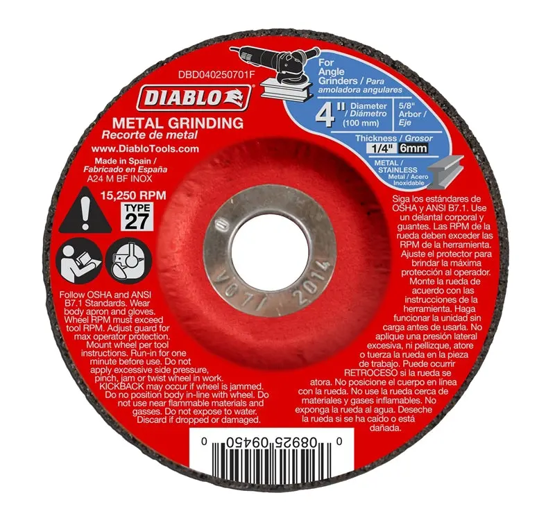 Grinding Disc Metal Dc 4 In 1