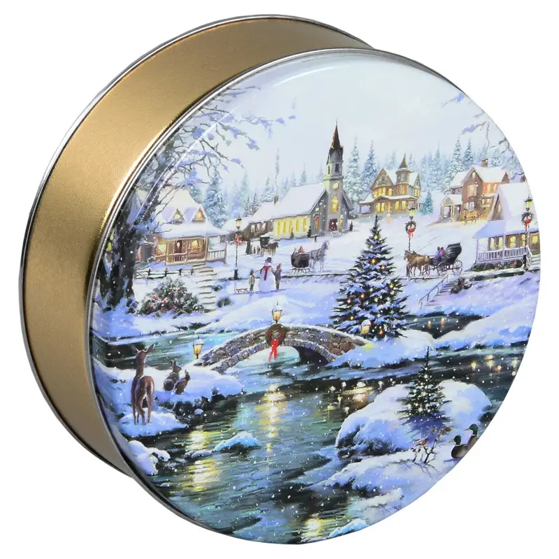Gurley's Gourmet Roasted Nuts Holiday Gift Specialty Bulk Tins -Icy Lights By Macneil Studio 1