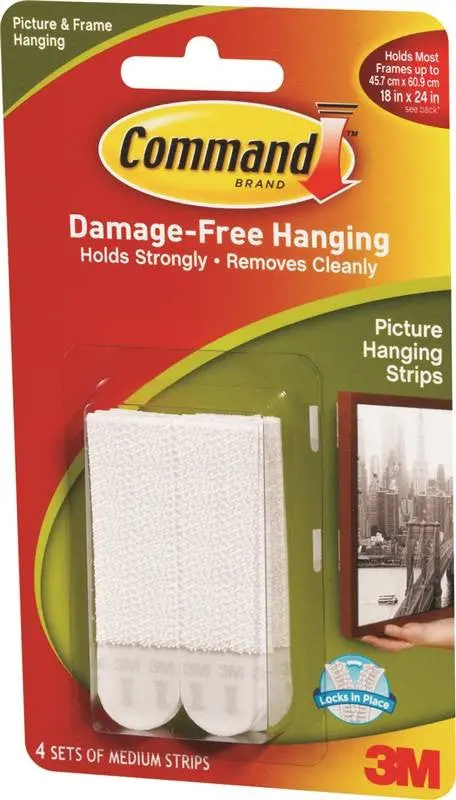 Hanger Strip Picture-Frame Wht 1