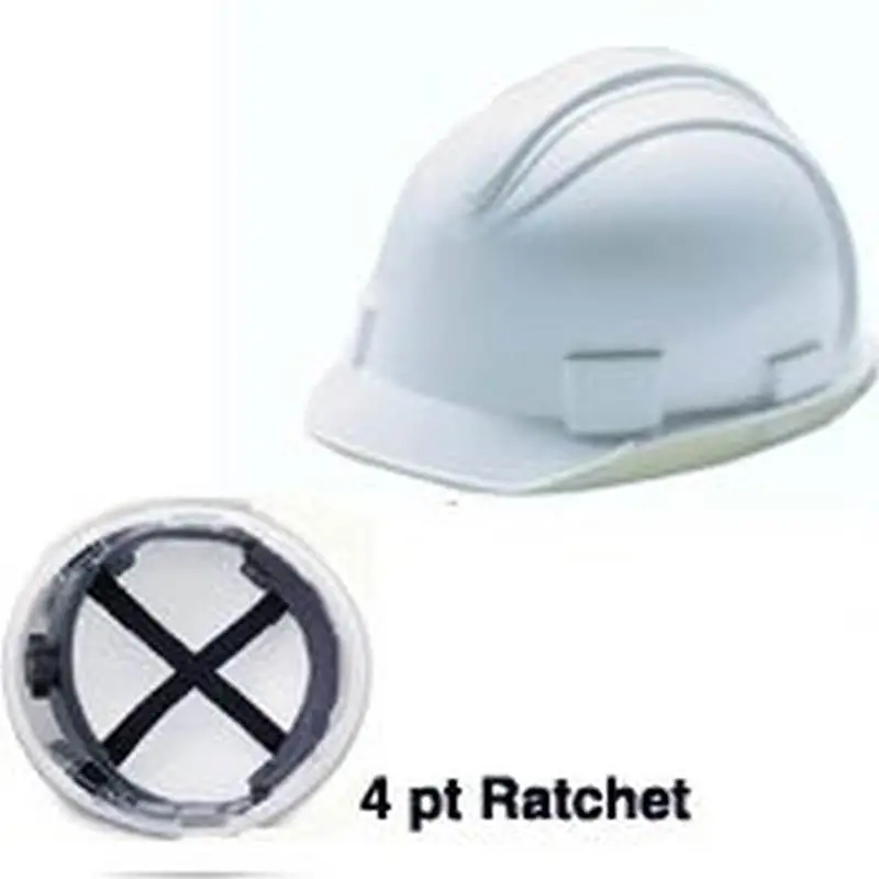 Hat Safety Wht Chrg 4Pt Rcht 1