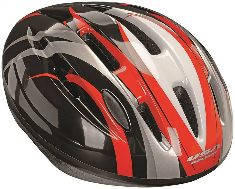Helmet Adult Black W-Redsilver 1