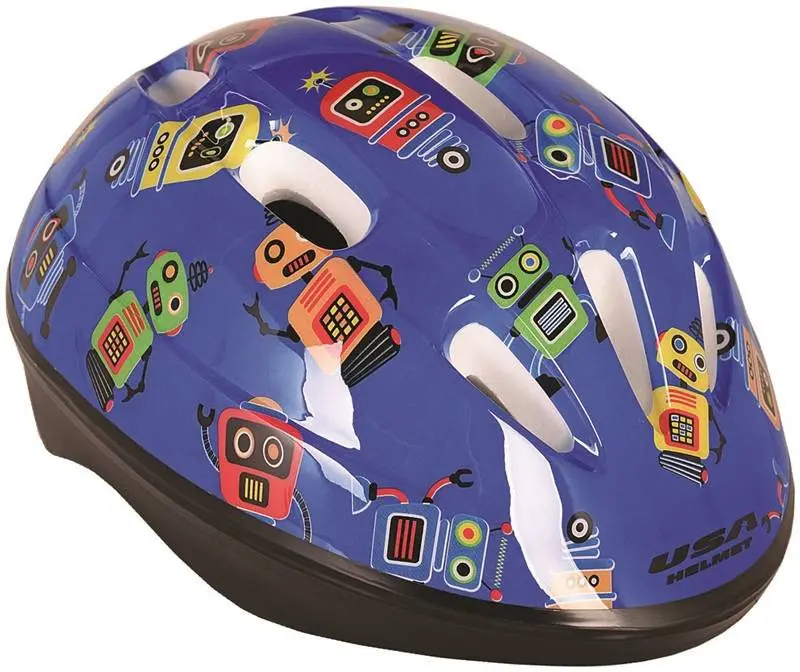 Helmet Toddler W-Blue Robots 1