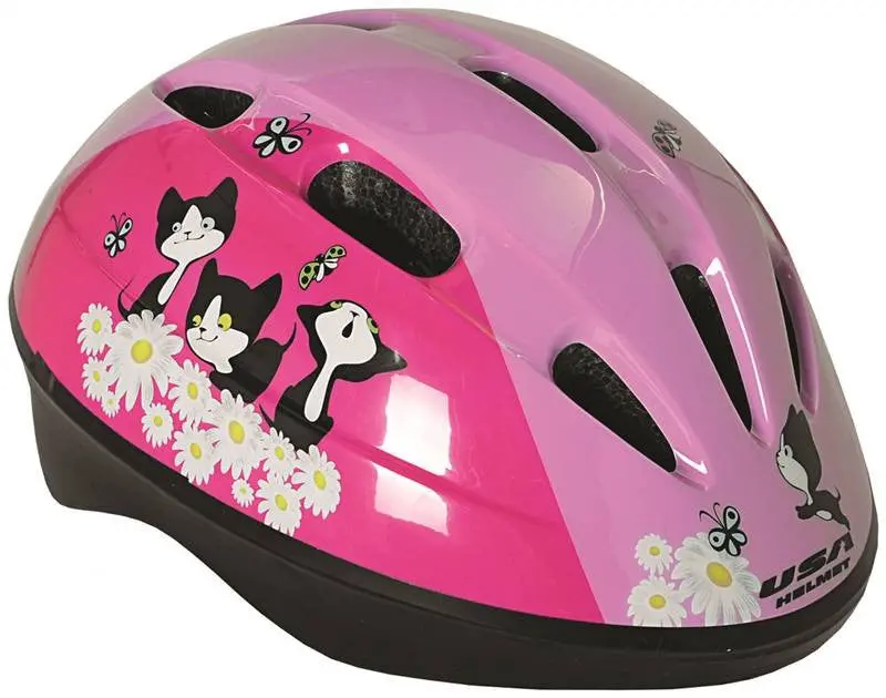 Helmet Toddler W-Pink Kittens 1