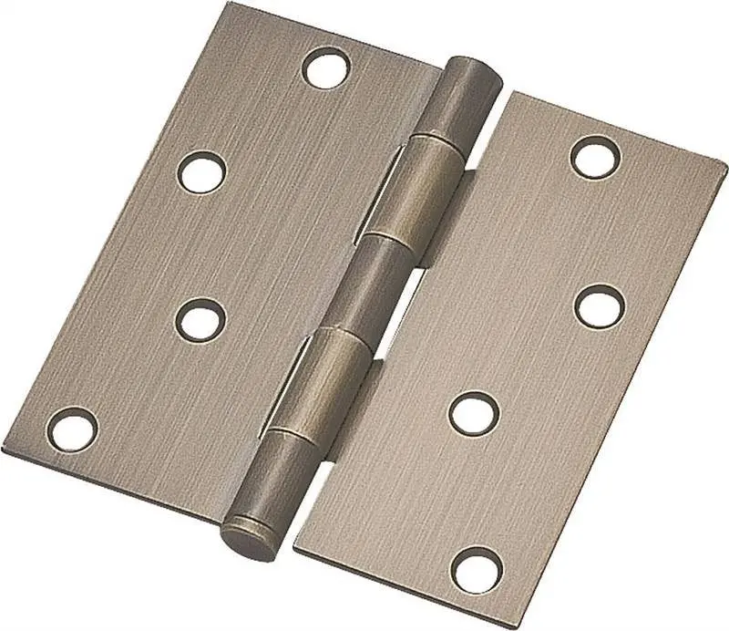 Hinge Door Sq Res 4In Ant Brs 1