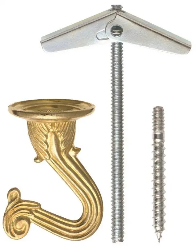 Hook Swag 2Pc Brass Plated 1