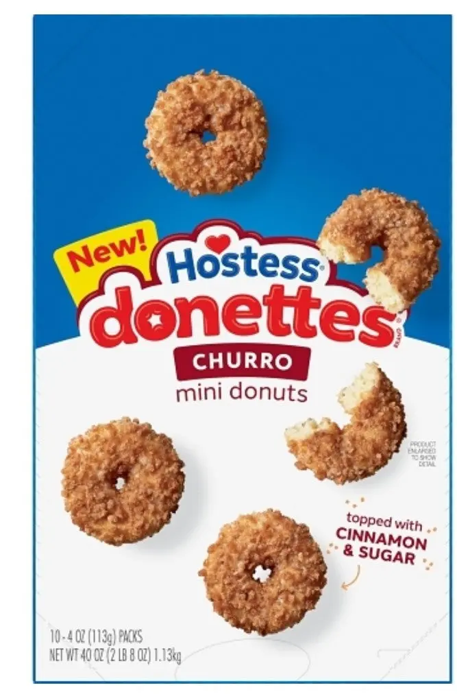 Hostess Donettes Mini Donut Churro 6 Pack 10Ct 1