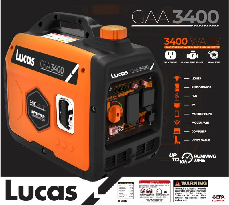 Inverter Lucas | Gaa 3400 Watts 1