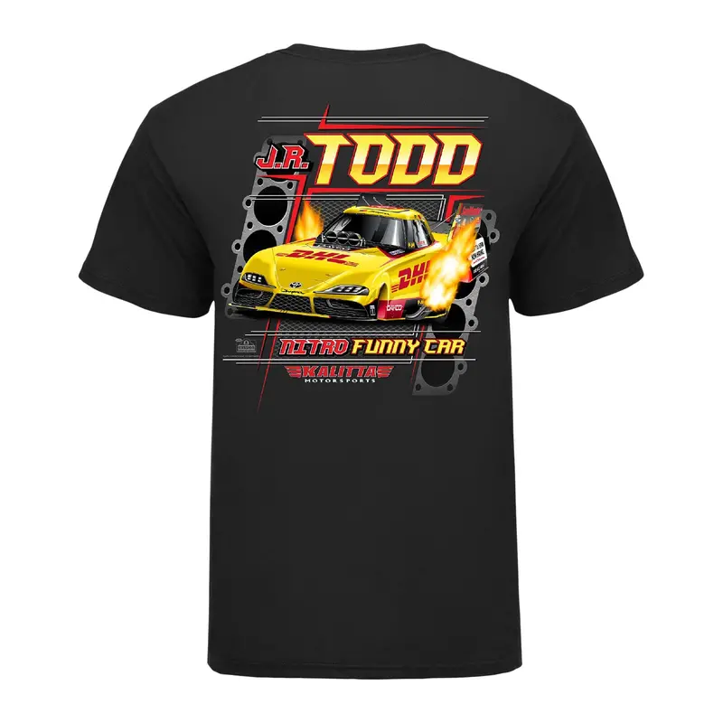 J.R. Todd Dhl Funny Car T-Shirt - Black 1