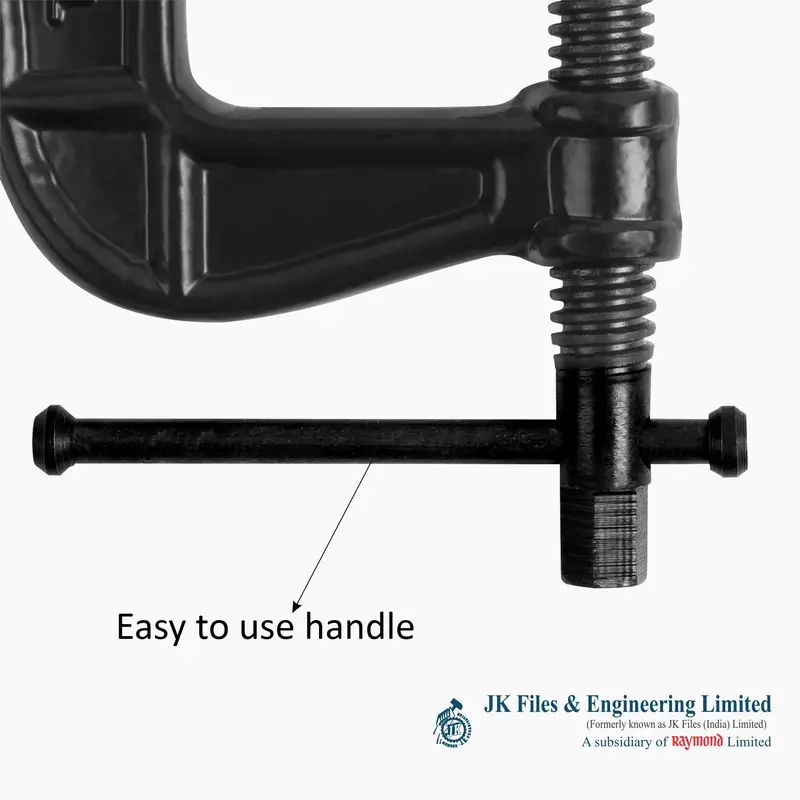 Jk Super Drive 4" C-Clamp Tool For Material Holding With Swivel Pad | Hand Tool | Wide Opening Size 100 Mm 1