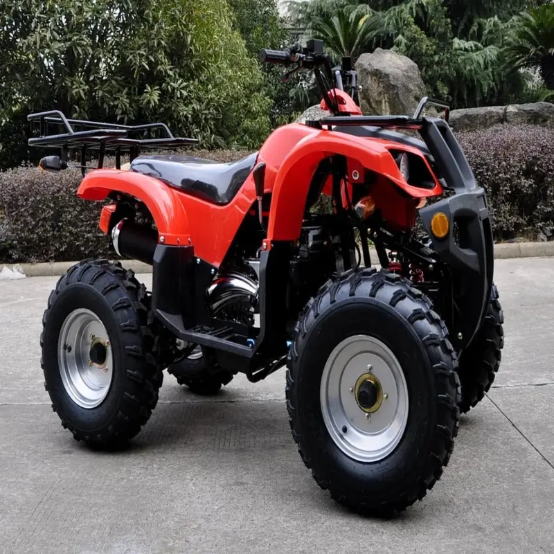 Jla13  Red 4 Stroke,  150Cc, Gy6 Off Road Quad Bike , Forward / Reverse,  With Tow Bar, 1