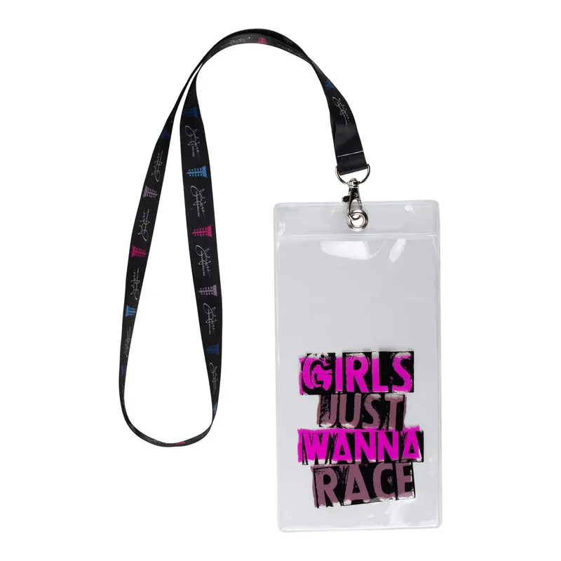John Force Racing "Girls Just Wanna Race" Credential Holder/Lanyard 1