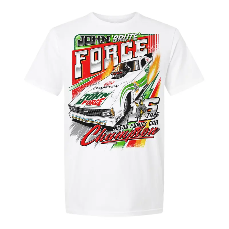 John Force Vintage Throwback Oversize Print T-Shirt 1