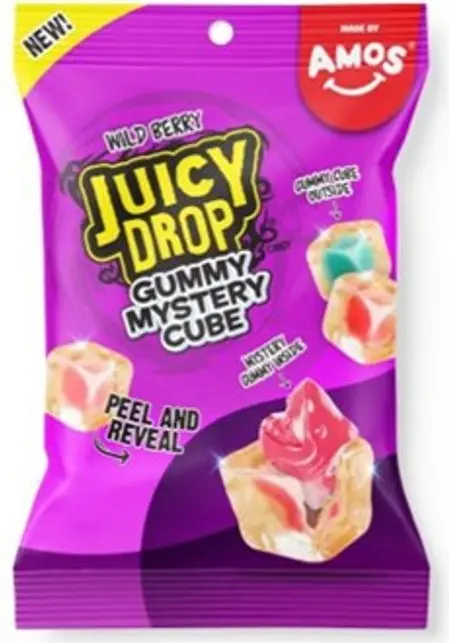 Juicy Drop Mystery Gummy Cubes Wild Berry - 1 Bag 1