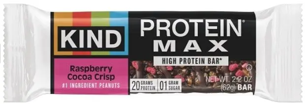 Kind Protein Max Raspberry Cocoa Bar 2.2Oz 12-Pack 1