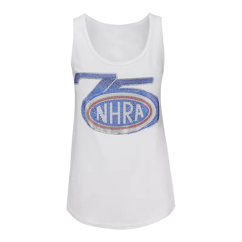 Ladies 75Th Rhinestone Tank 1