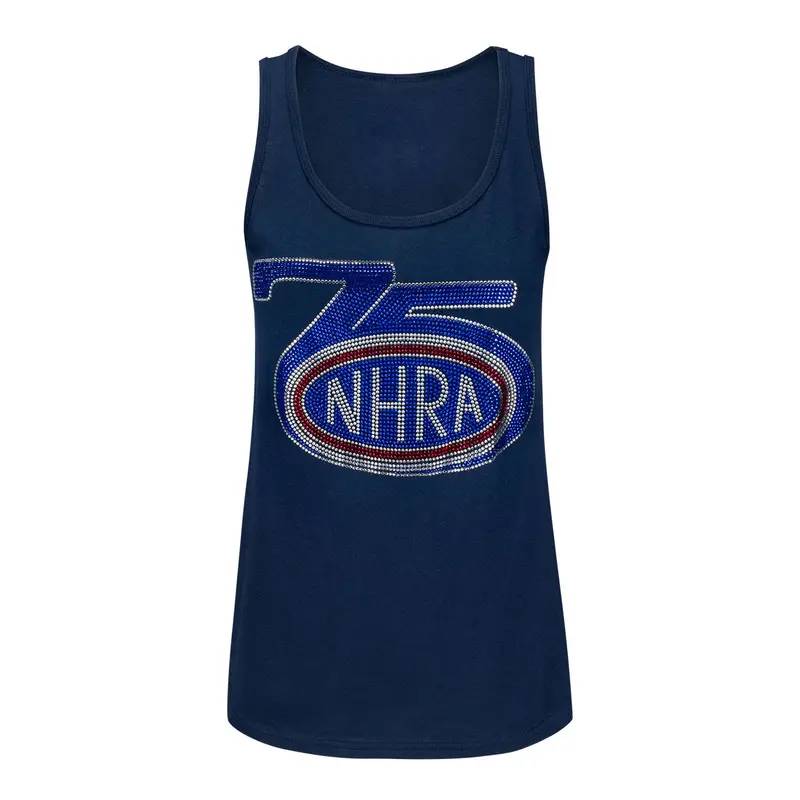 Ladies 75Th Rhinestone Tank 1