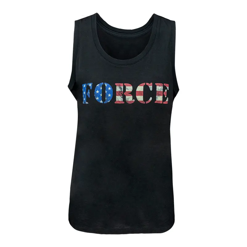 Ladies Force Flag Tank 1