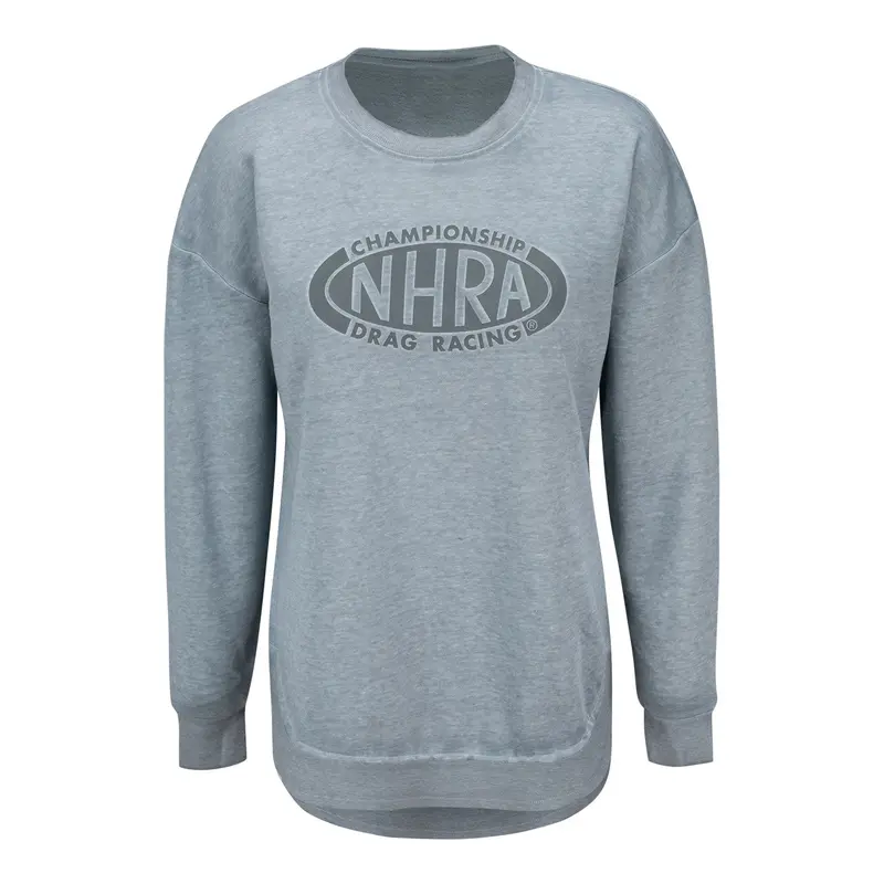Ladies Nhra Mineral Wash Crewneck 1