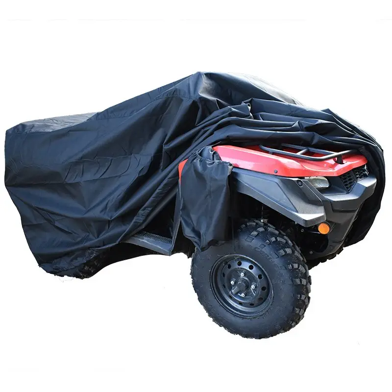 Large Black Quad Bike Atv Utv Rain Proof Cover With Storage Bag 1