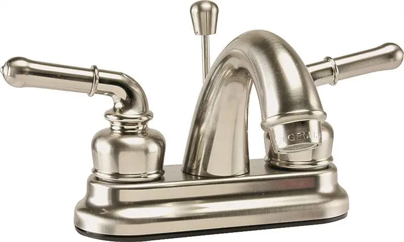 Lav Faucet 2-Hndl Popup Br Nic 1