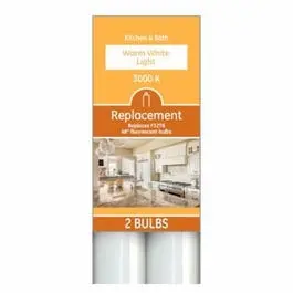 Led Linear Light Bulbs, T8, Frosted Warm White, 1750 Lumens, 15-Watt, 48-In.,  2-Pk. 1