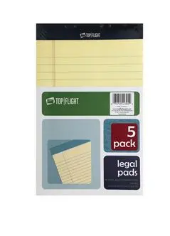 Legal Pad 5X8 Ruled Writing Pad 5Ct 1