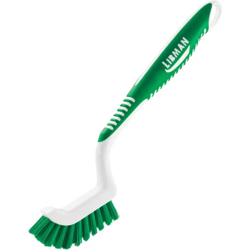 Libman Plastic/Nylon Bristles 1 In. Black Tile & Grout Brush 1