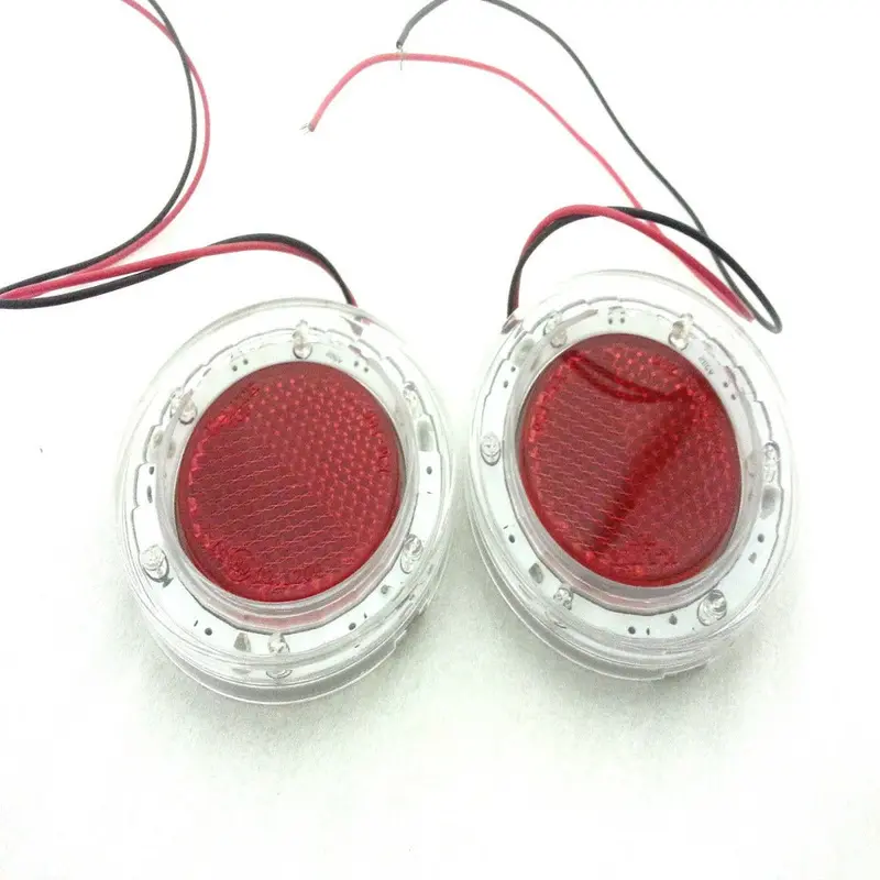 Lrb23 Stick On Rear Reflector Lights Caravan, Camper,Trailer, Quad Bike Blue Led 1
