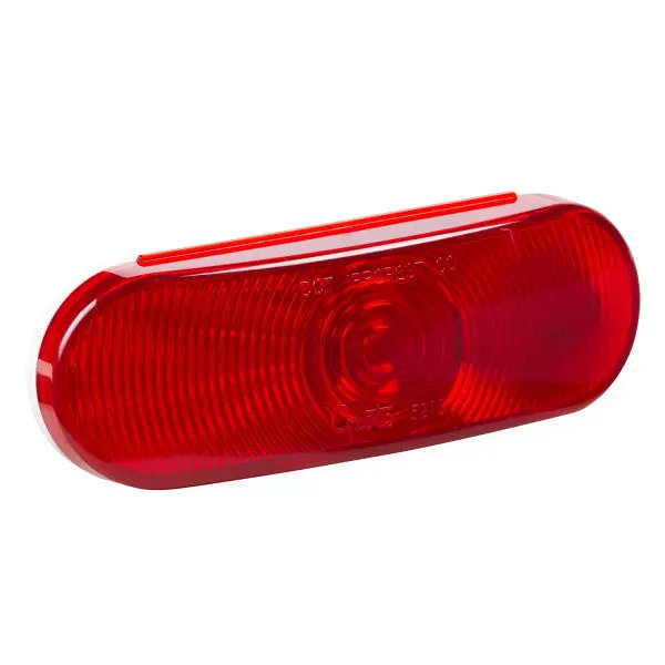 Ltg 52182 Grote Economy Stop Tail Turn Light (6" Oval, Red, 3 Female Pin) 1