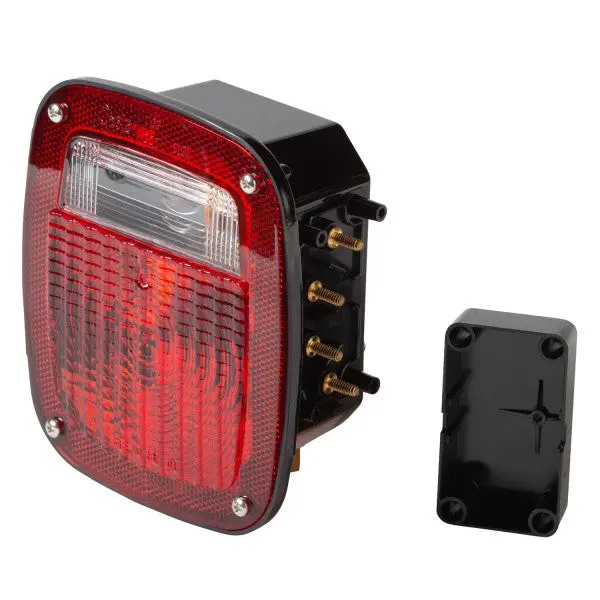 Ltg 52902 Grote Torsion Mount Universal Stop Tail Turn Box Light W/ License Window (3 Stud, Rh) 1