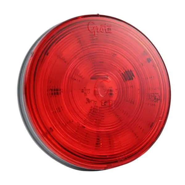 Ltg 53312 Grote Supernova Full-Pattern Led Stop Tail Turn Light (4" Round, Red, Male 3 Pin) 1