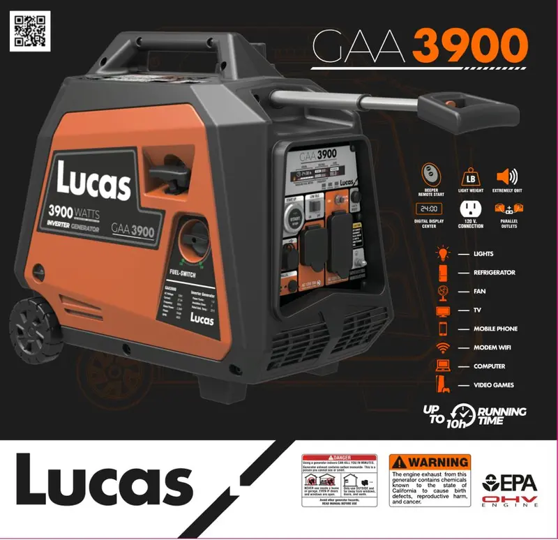 Lucas Inverter | Gaa 3900 Watts | Prende Por Botón O "Beeper" 1