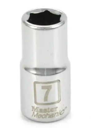 Master Mechanic 1/4 In. Drive 7Mm 6-Point Socket 1