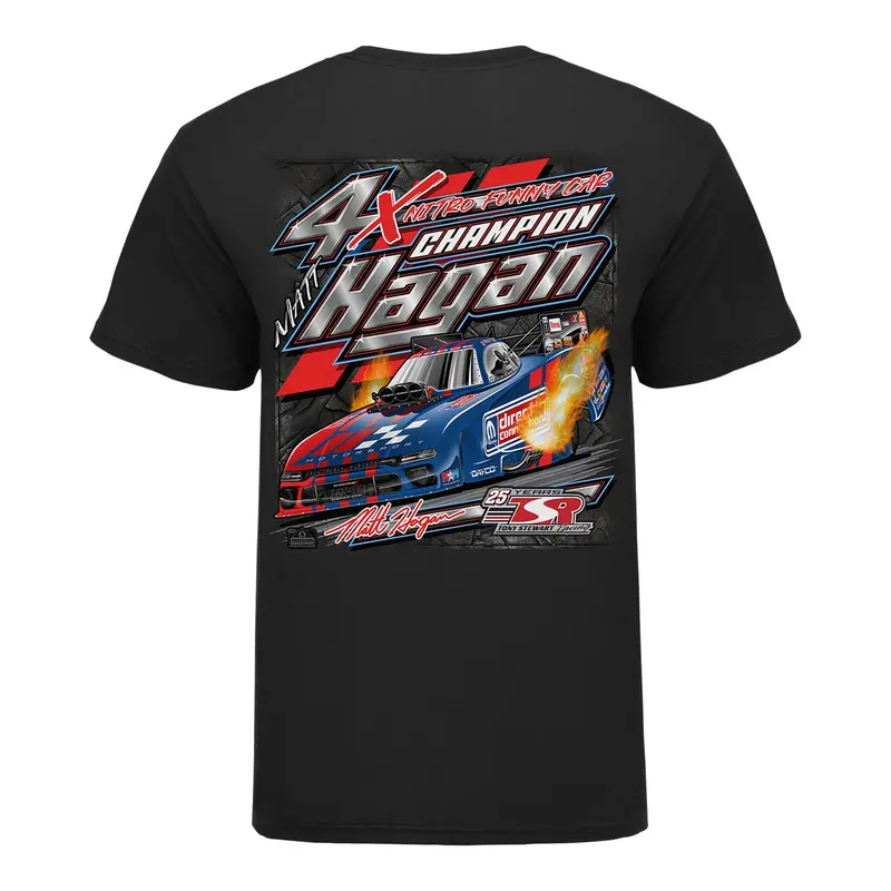Matt Hagan 4X Champ Shirt - Black 1