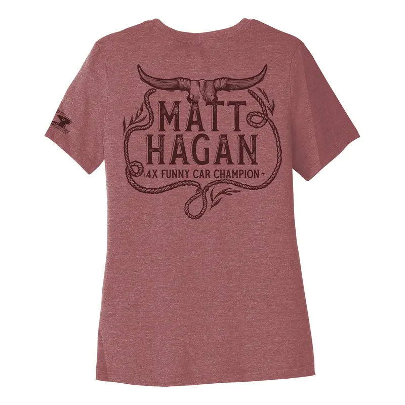Matt Hagan Ladies Rope Shirt - Mauve 1