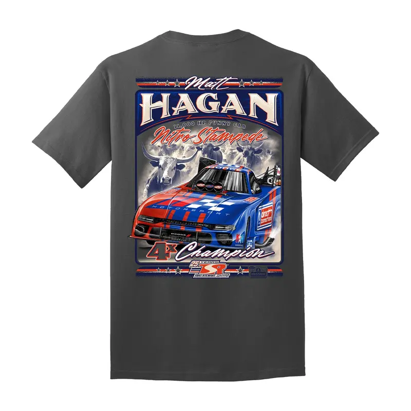Matt Hagan Stampede Shirt - Coal Grey 1