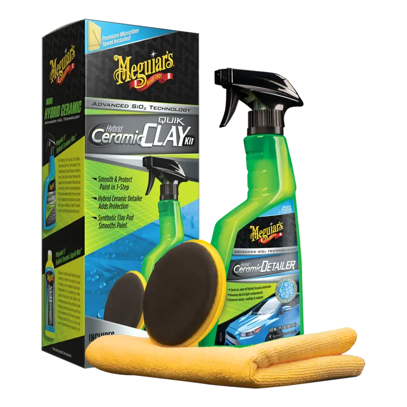 Meg G200200 Meguiar's Hybrid Ceramic Quik Clay Kit 1
