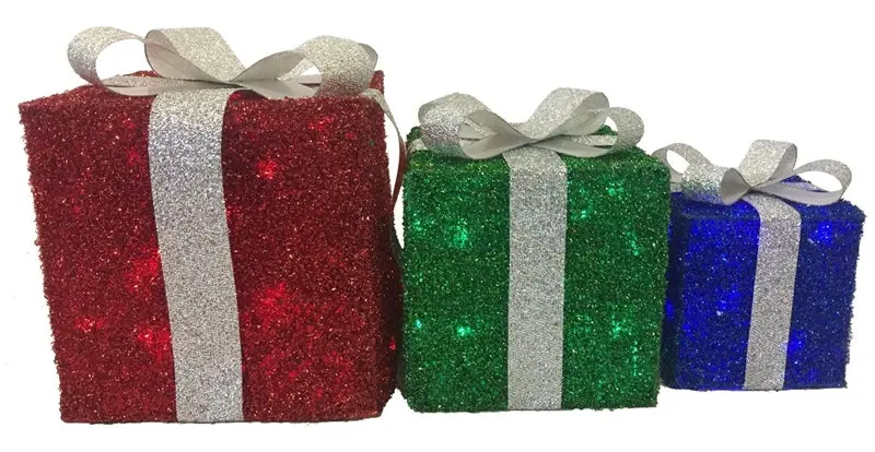 Mesh Gift Box Led 15-12-9In 1