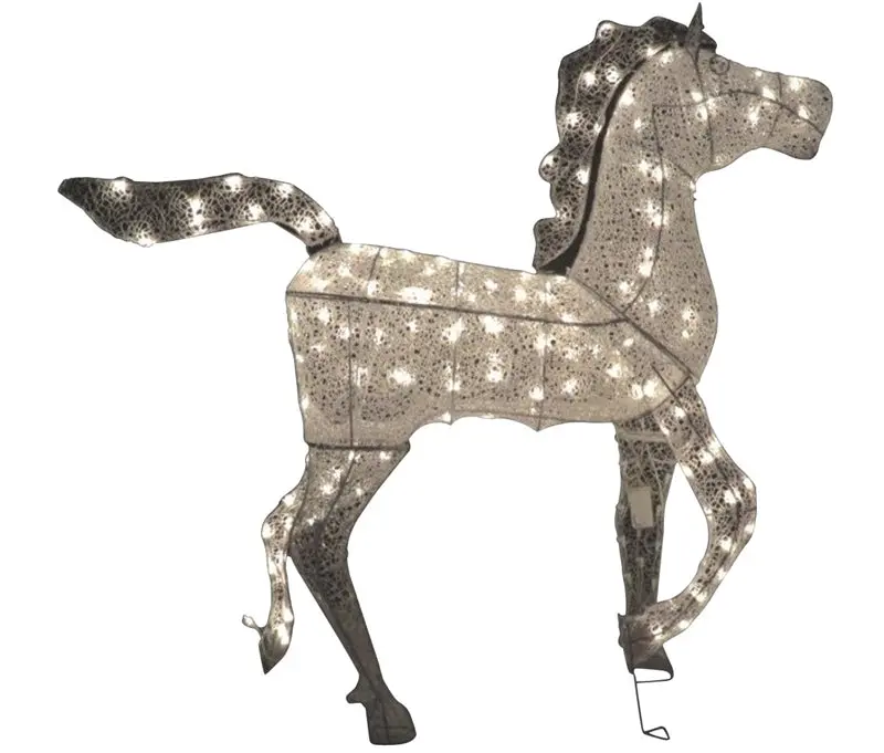 Mesh Horse Prelit 3D 48In 1